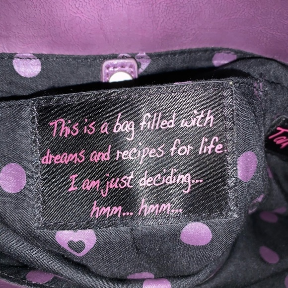 Necessary Objects Purple Faux Leather Handbag 👜 - Picture 2 of 7